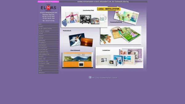 Website Screenshot: ELMAS foto & digital - ELMAS home - Date: 2023-06-14 10:47:27