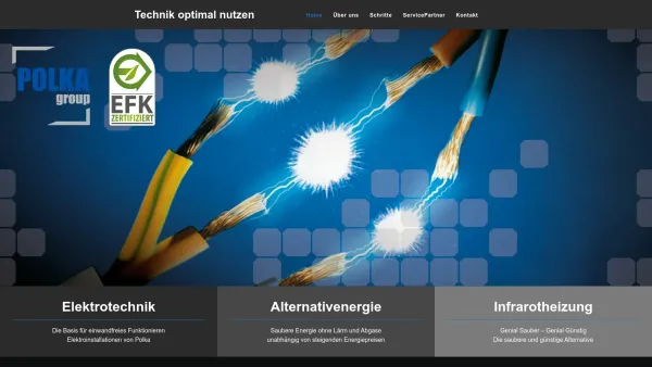 Website Screenshot: ELEKTROTECHNIK JOSEF POLKA - Technik optimal nutzen – Polka Group - Date: 2023-06-22 15:00:21