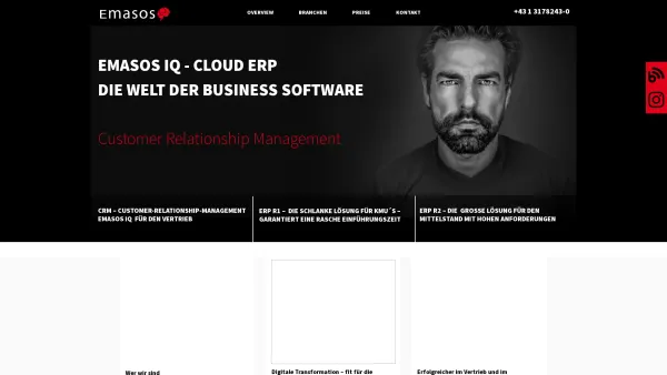 Website Screenshot: Emasos Enterprise Systems Vertriebs GmbH - Business Software Plattform -  Cloud ERP - Date: 2023-06-22 15:00:21