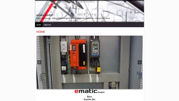Website Screenshot: The Ematic Website - ematic GmbH – Elektroplanung – Automatisierungstechnik – Elektroinstallation – Hausinstallation - Date: 2023-06-15 16:02:34
