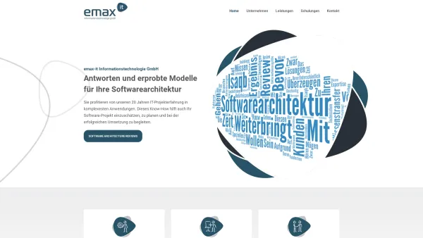 Website Screenshot: emax-it Informationstechnologie GmbH - Home - Serious about information technology - Date: 2023-06-23 12:00:00