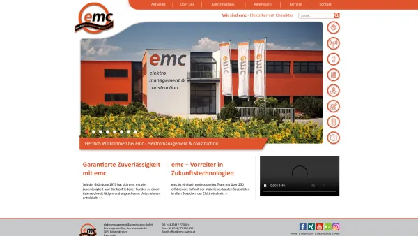 Website Screenshot: emc elektromanagement&construction - EMC - Date: 2023-06-22 15:10:53