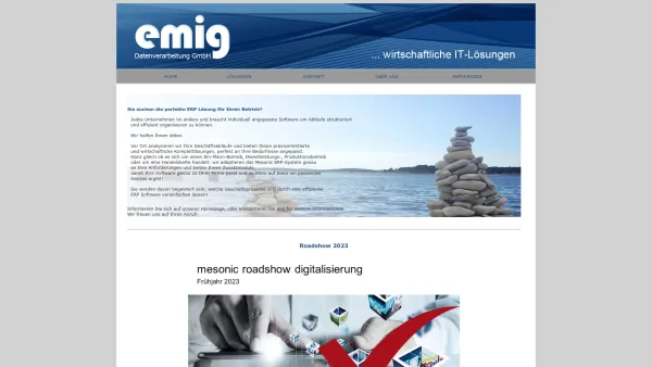 Website Screenshot: EMIG Datenverarbeitung GmbH - emig Datenverarbeitung - Date: 2023-06-22 15:10:53