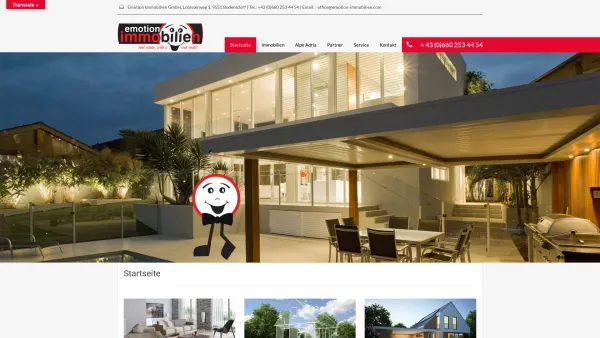 Website Screenshot: Emotion Immobilien e.U. - Emotion Immobilien Kärnten - Vom Traum zum Raum - Date: 2023-06-22 15:11:13