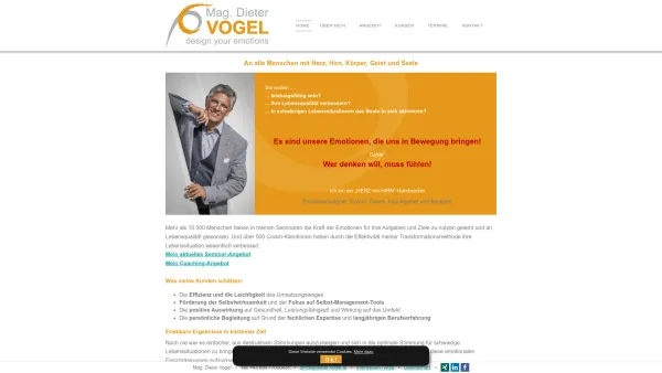 Website Screenshot: Vision Development Unternehmensberatung GmbH - HOME ••• Emotional Mastering – Mag. Dieter Vogel - Date: 2023-06-22 15:11:13