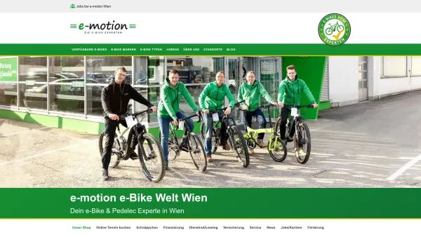 Website Screenshot: e-motion e-Bike Welt Wien - Dein e-Bike Experte in Wien - e-motion e-Bike Experten - Date: 2023-06-26 10:26:16