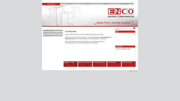 Website Screenshot: ENCO Navi - Enco - Energie Componenten - Unternehmen - Date: 2023-06-14 10:39:37