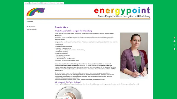 Website Screenshot: Elisabeth Klarer, Praxis für ganzheitliche energetische Hilfestellung - Daniela Klarer - Date: 2023-06-14 10:47:27