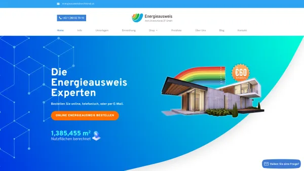 Website Screenshot: Energieausweis Wien ARCH.DI.Vera Korab - Energieausweis Arch Korab ZT | ab 60€ Bestellen - Date: 2023-06-22 15:11:13