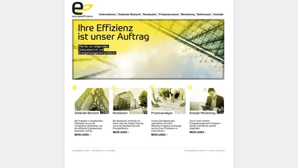 Website Screenshot: energieeffizienz EE - energieeffienz GmbH | energieeffizienz GmbH – Ihre Effizienz ist unser Auftrag - Date: 2023-06-22 15:11:13