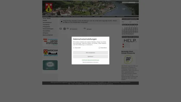 Website Screenshot: Marktgemeinde Engelhartszell - Engelhartszell - Homepage - Startseite - Date: 2023-06-14 10:39:40