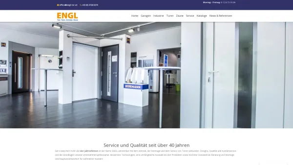 Website Screenshot: Engl Tor und Antriebstechnik - Engl Tore – Türen – Antriebe – Zäune - Date: 2023-06-22 15:00:26