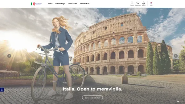 Website Screenshot: Italienische Zentrale für Tourismus ENIT - Discover Italy: Official Tourism Website - Italia.it - Date: 2023-06-14 10:37:16