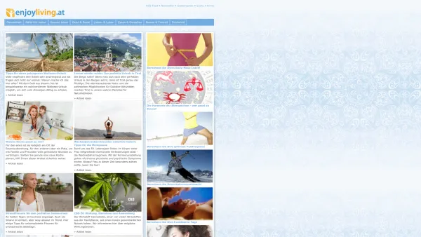 Website Screenshot: EnjoyLiving Virag KEG - Gesundheitsportal für Wohlbefinden, Beauty, Gesundheit und Alternativmedizin - Date: 2023-06-22 15:00:26