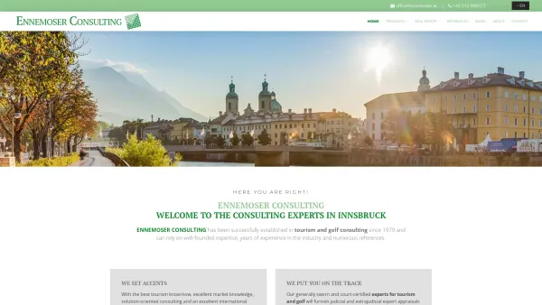 Website Screenshot: Ennemoser Wirtschaftsberatung GmbH - Ennemoser Consulting in Tyrol | Innsbruck - Date: 2023-06-14 10:37:13