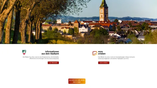 Website Screenshot: Gemeinde Enns - Enns - Date: 2023-06-14 10:47:27