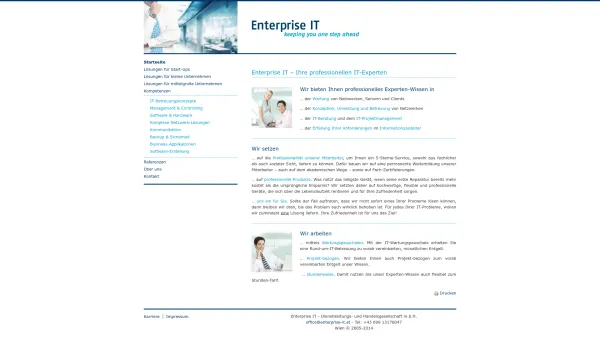 Website Screenshot: Enterprise IT - Enterprise IT GmbH | Ihre professionellen IT-Experten - Date: 2023-06-14 10:38:21