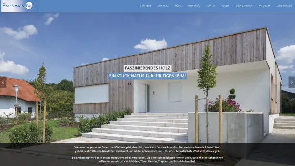 Website Screenshot: Bau- und Möbeltischlerei Franz Enthammer - Bau- und Möbeltischlerei aus Mattighofen, Bezirk Braunau - Date: 2023-06-22 15:00:26