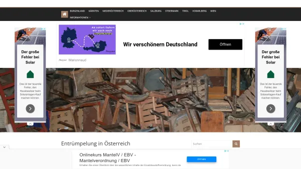 Website Screenshot: A-A.MM Altwaren-Abholdienst M Diese Seite ist momentan nicht erreichbar - Entrümpelung in Österreich - Entrümpelung - Date: 2023-06-22 15:11:14