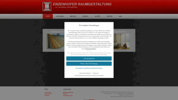Website Screenshot: Enzenhofer Raumgestaltung - Date: 2023-06-22 15:11:14