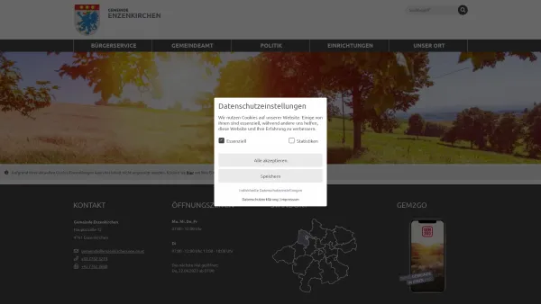 Website Screenshot: Gemeindeamt Enzenkirchen RiS-Kommunal - Enzenkirchen - GEM2GO WEB - Gemeinde Enzenkirchen - Date: 2023-06-22 15:11:14