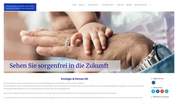 Website Screenshot: Enzinger & Partner OG - Home - Enzinger & Partner OG % - Date: 2023-06-14 10:39:40