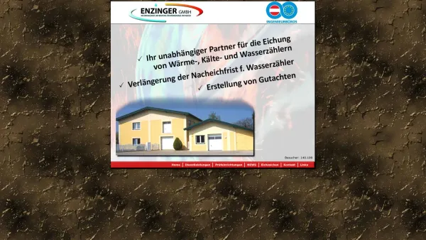 Website Screenshot: Enzinger Warmwassermessung GmbH neue Seite - Enzinger - Warmwassermessungs GmbH - Startseite - Date: 2023-06-22 15:15:40