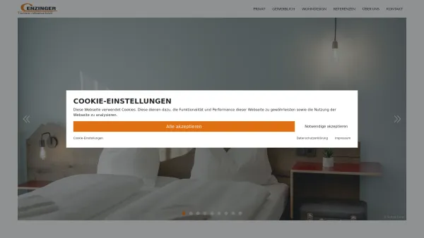 Website Screenshot: Tischlerei Sepp Enzinger GesmbH - Tischlerei Enzinger - Exklusive Möbel aus Meisterhand - Date: 2023-06-22 15:15:40