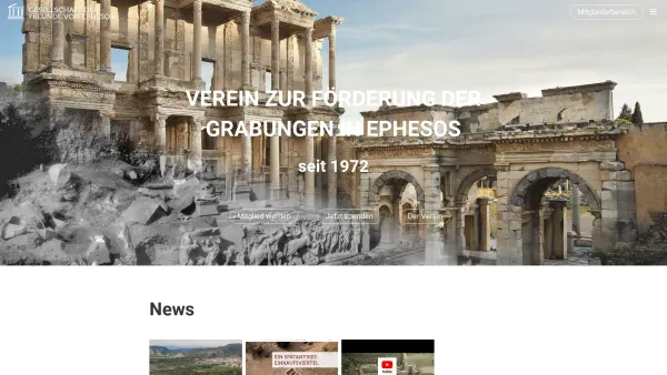 Website Screenshot: Gesellschaft der Freunde v EDACH FÜR EPHESOS - Willkommen - Date: 2023-06-22 15:15:41