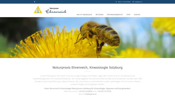Website Screenshot: Naturpraxis Peter Ehrenreich - Naturpraxis Salzburg, Ehrenreich - Naturpraxis Peter Ehrenreich - Date: 2023-06-22 15:15:41
