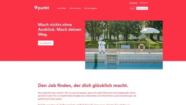 Website Screenshot: ePunkt Internet Recruiting GmbH - Die besten Jobs mit der besten Beratung | epunkt - Date: 2023-06-14 10:39:40
