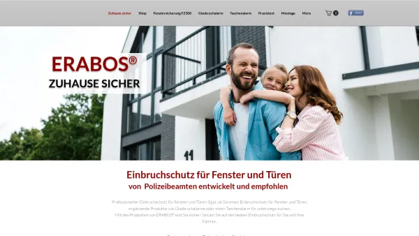 Website Screenshot: Einzelunternehmen Michael Schützner - ERABOS EINBRUCHSCHUTZ - Bester Einbruchschutz für Fenster und Türen - Date: 2023-06-26 10:26:16