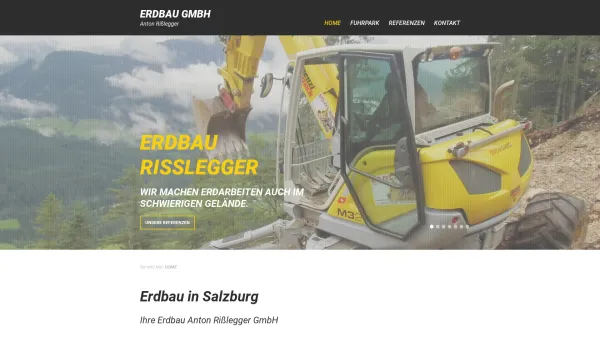 Website Screenshot: Erd-Extrembau Erd_Extrembau - Erdbau in Salzburg | Erd-Extrembau GmbH - Date: 2023-06-14 10:39:40
