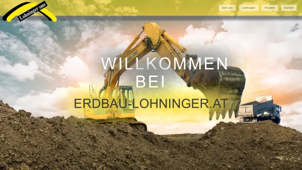 Website Screenshot: Lohninger GmbH - Erdbau Lohninger: Startseite - Date: 2023-06-14 10:47:27