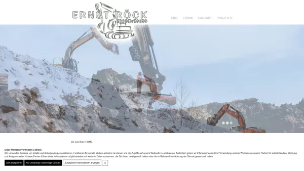 Website Screenshot: Erdbewegung Ernst Röck Embach - Erdbewegung Ernst Röck - Date: 2023-06-22 15:00:29