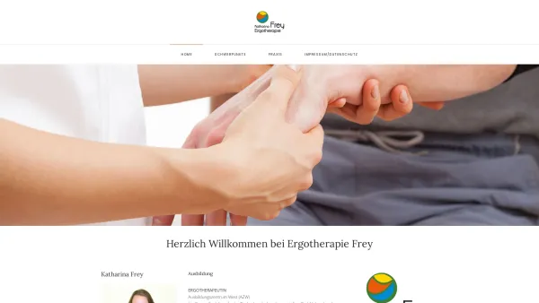 Website Screenshot: Ergotherapie Praxis Katharina Frey in 6130 Schwaz in Tirol. - Home - Date: 2023-06-22 15:00:29