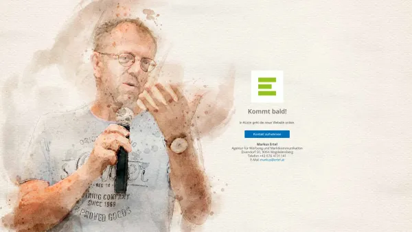 Website Screenshot: ERTEL Werbung und Marktkommunikation - Coming Soon – Markus Ertel - Date: 2023-06-22 15:17:05