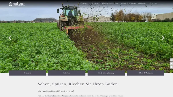 Website Screenshot: ertl.auer - ertl auer Landtechnik - Landmaschinen für einen fruchtbaren Boden - Date: 2023-06-15 16:02:34