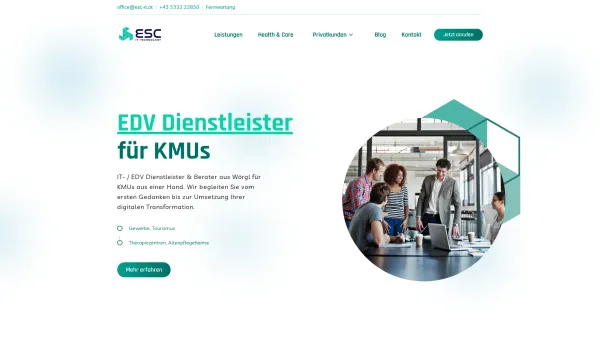 Website Screenshot: ESC IT & EDV Dienstleister - ? IT & EDV Dienstleister aus Wörgl | Kompetent & zuverlässig - Date: 2023-06-15 16:02:34