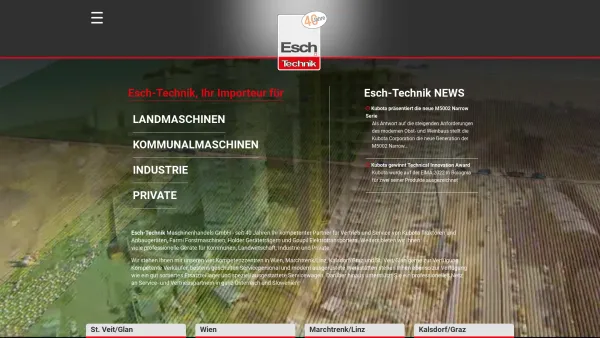 Website Screenshot: Esch-Technik Maschinenhandelsgesellschaft m.b.H. - ESCH-Technik Maschinenhandels GmbH - Esch-Technik - Date: 2023-06-22 15:11:16