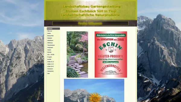 Website Screenshot: Eschlböck Gartengestaltunsfachbetrieb für Alleebäume Hecken Fertigrasen - Gartengestaltung und Eschinprodukte - Eschlboeck Eschin - Date: 2023-06-22 15:11:16
