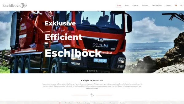 Website Screenshot: Eschlböck Maschinenbau GesmbH - Home - English - Eschlboeck - Date: 2023-06-22 15:11:16