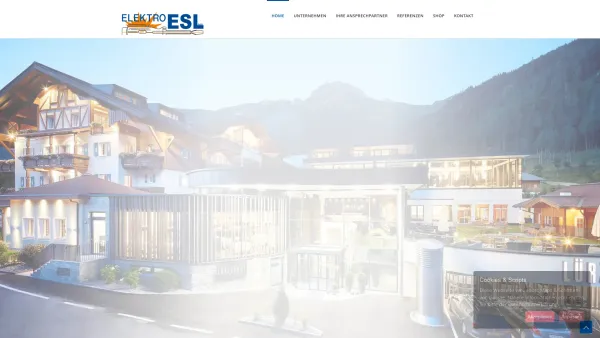 Website Screenshot: Esl Elektro - Elektro ESL - Ihr Elektriker in Tamsweg und Radstadt - Date: 2023-06-14 10:39:40