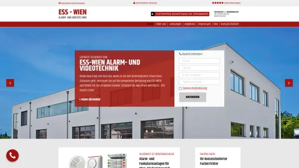 Website Screenshot: ESS-WIEN Elektro und Sicherheitstechnik - Home | ESS-Wien Elektro- und Sicherheitstechnik e.U. - Date: 2023-06-22 15:11:16