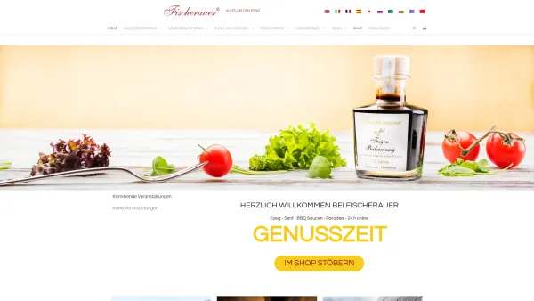 Website Screenshot: Der kleine Essigladen - Fischerauer | Alles um den Essig - Date: 2023-06-22 15:11:16