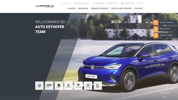 Website Screenshot: Autohaus Esthofer GmbH - Auto Esthofer Team - Date: 2023-06-14 10:39:40