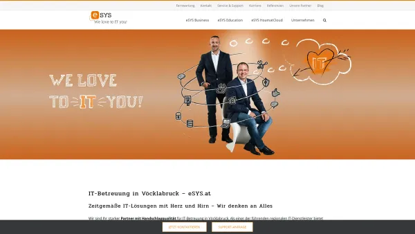 Website Screenshot: eSYS Informationssysteme GmbH - IT-Betreuung Vöcklabruck | eSYS Informationssysteme GmbH - Date: 2023-06-22 15:11:16