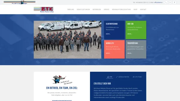 Website Screenshot: Elektro Tischner & Klein GmbH - Elektro Tischner & Klein - Elektro-Meisterbetrieb in Villach - Startseite - Date: 2023-06-22 15:00:33