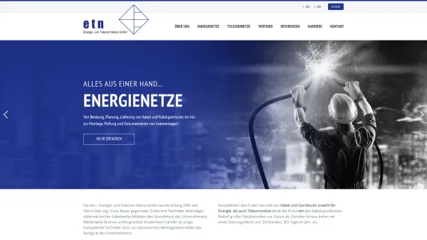 Website Screenshot: etn Energie und Telecom Netze GmbH - Energie- und Telecom Netze GmbH – Energie- und Telecom Netze GmbH - Date: 2023-06-15 16:02:34