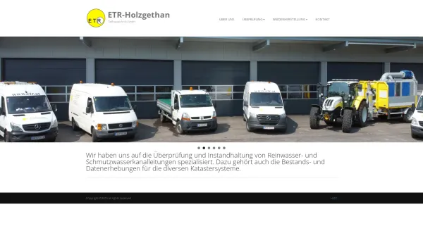 Website Screenshot: ETR-Holzgethan Tiefbautechnik Kunde - ETR-Holzgethan Tiefbautechnik GmbH - Date: 2023-06-22 15:00:33